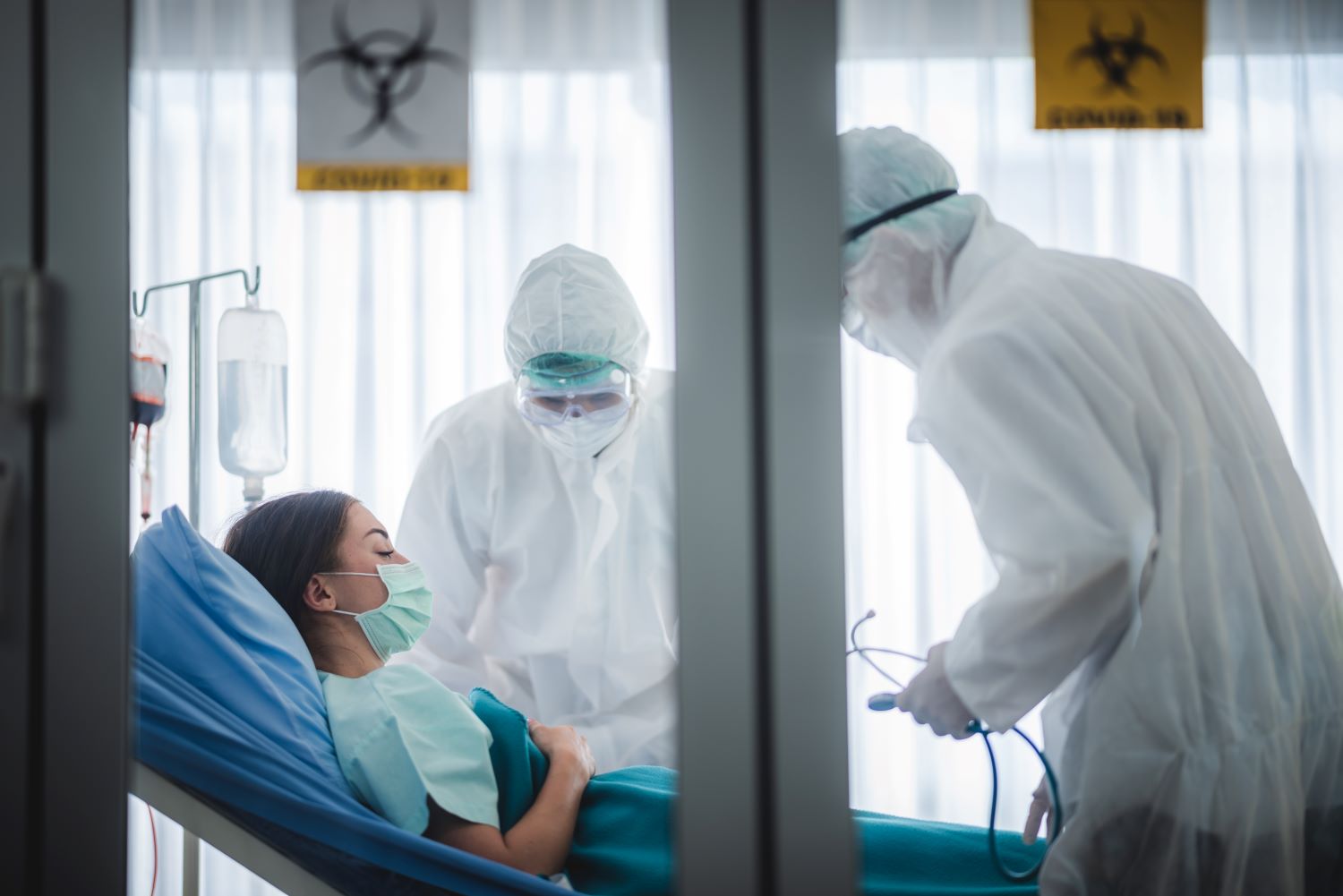 HVAC system room pressurization for Airborne Infection Isolation Room (AIIR).