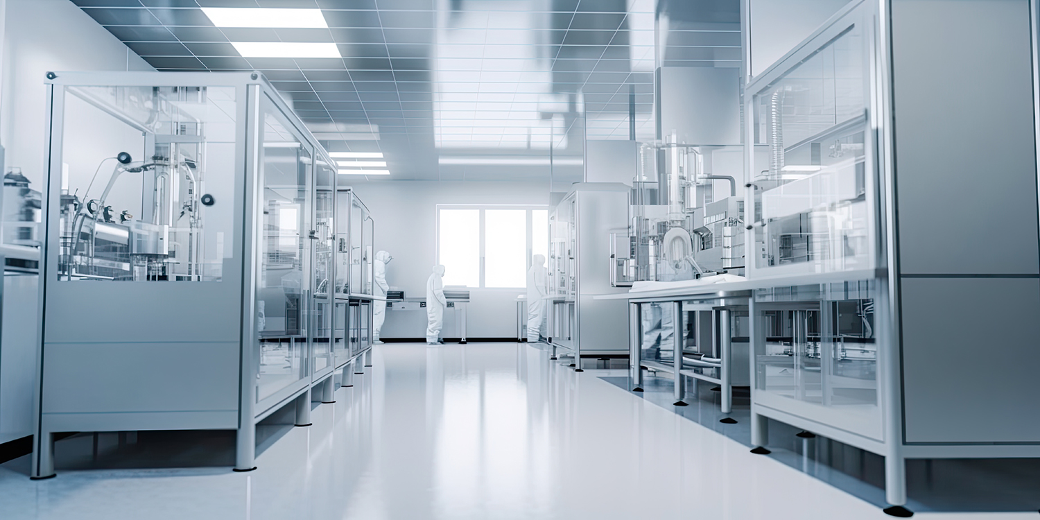 a cleanroom designed for conducting scientific research