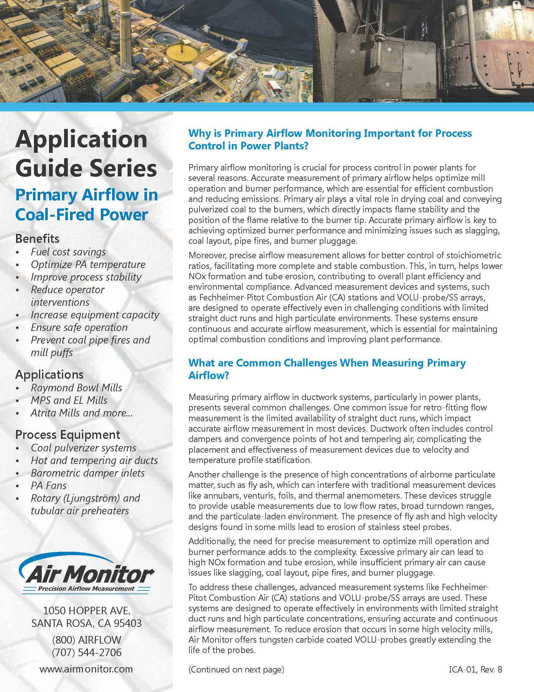 Optimize your Industrial Boiler with Air Monitor airflow products